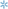 blue asterisk symbol